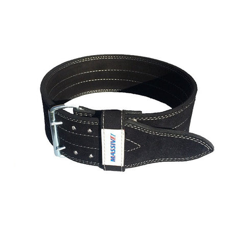 Massiv Black Leather Belt